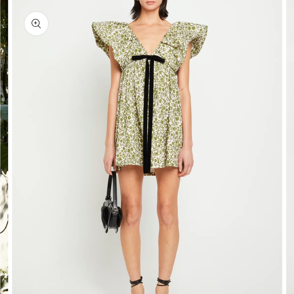 o.p.t Didi dress green floral
